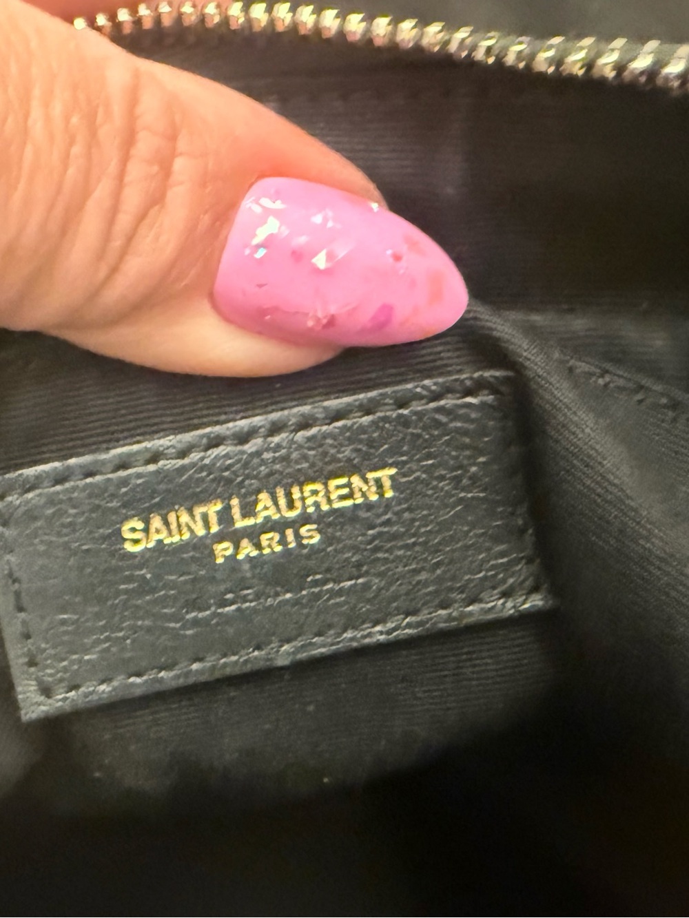 Saint Laurent Dark Smog Matelassé Leather Camera Bag with Gold Hardware - Picture 7 of 17